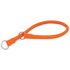 Ошейник-удавка рывковый waudog glamour (диаметр 13мм, длина 70 см) оранжевый