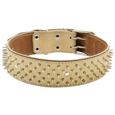 Ошейник 0613б 2сл 18 мм ёж длина до 42 см бежевый новинка Zo Oexpress