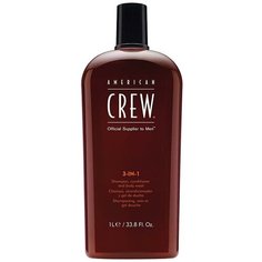 American Crew Шампунь, кондиционер и гель для душа 3-in-1 Classic, 1 л.