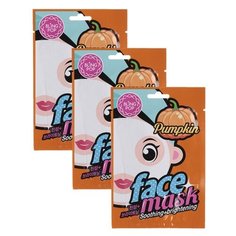"Bling Pop Маска для лица тканевая укрепляющая BLING POP Pumpkin Soothing & Brightening Mask 20мл, 3 шт"