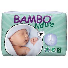 BAMBO подгузники Nature 1 (2-4 кг), 28 шт.