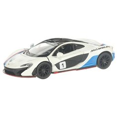 Детская инерционная металлическая машинка с открывающимися дверями, модель McLaren P1, белый Serinity Toys