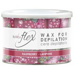ItalWax Тёплый воск Flex "Малина" в банке 400 мл