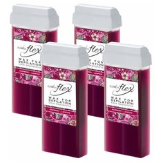 Набор Воск ITALWAX Flex в картридже Малина 100 мл. x 4 шт.