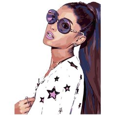 Картина по номерам Ариана Гранде, 100 х 150 см Красиво Красим