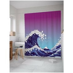 Штора для ванной JoyArty Римейк шедевра 180х200 (sc-10003R)