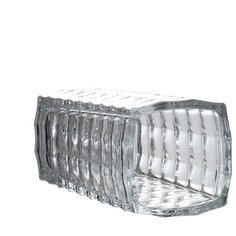 Ваза 7x7x15см, стекло ГЛАСАР