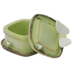 Шкатулка с бабочкой 8x7x5см ГЛАСАР