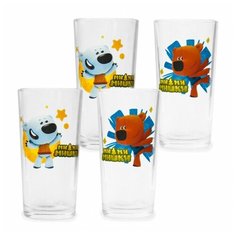 Набор стаканов ND Play. "Ми-ми-мишки", (200 мл, 4 шт) стекло