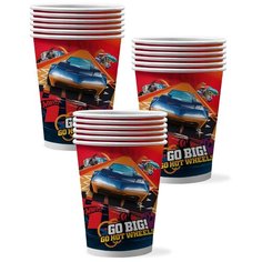Набор бумажных стаканов Hot Wheels №1. (3 упаковок) ND Play