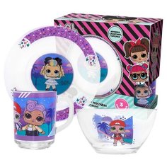 L.O.L. Surprise! "OhSoRadical" Набор посуды (3 предмета), стекло ND Play