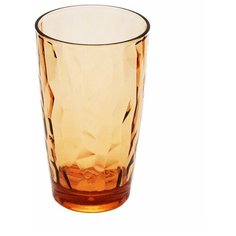 Fissman Стакан 480 мл прозрачный/оранжевый