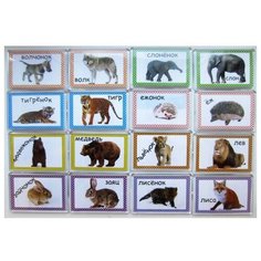 Деревянная игрушка П024 Smile Decor Набор магнитов Мамы и детеныши, Часть 2 Smile Decor, П024