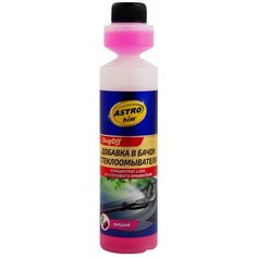 Жидкость стеклоомывателя ASTROhim BugOff / Омывайка для авто, летняя - концентрат - 1:100, флакон с дозатором 250 мл. (вишня) АС-412