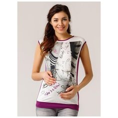 Майка MammySize, размер 48, фиолетовый