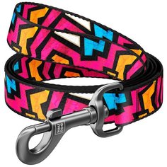 Поводок waudog nylon с рисунком граффити( ширина 10 мм, длина 122 см) новинка!