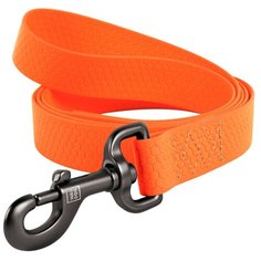 Поводок waudog waterproof, водостойкий (ширина 25 мм, длина 183 cм) оранжевый новинка!