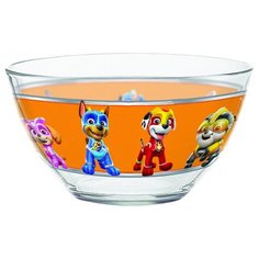 PRIORITY Салатник Щенячий патруль Мегащенки 13 см прозрачный/оранжевый