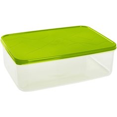 Контейнер для продуктов (в комплекте 3 штуки) Giaretti Amore, с крышкой, 0,5л, оливковая роща, прямоугольный, 147х100х52 (пр. Россия)