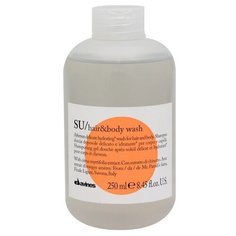 Davines Essential Haircare SU Hair And Body Wash - Aftersun Delicate Hydrating Wash For Hair And Body - Шампунь для волос и тела 250 мл