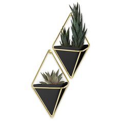 Декор для стен Trigg малый черный-латунь Umbra