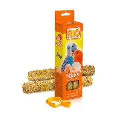 Рио палочки для всех видов птиц с яйцом и ракушечником, 2х40 г, 0,080 кг RIO