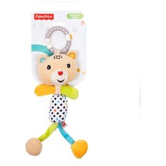 2010735 погремушка с колокольчиком Fisher Price "Медвежонок", плюшевая игрушка для детей, игровая развивающая