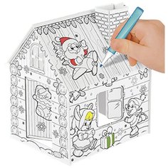 ZABIAKA Домик-раскраска "Весёлые зверята" 3 в 1 4104773