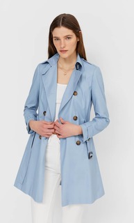 Stradivarius Базовый Тренч Небесно-Голубой Xs