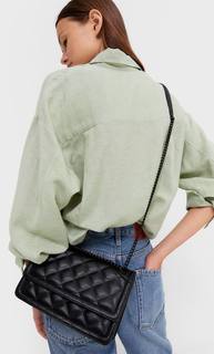 Stradivarius Стеганая Сумка С Плечевым Ремнем Черный 103