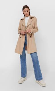 Stradivarius Базовый Тренч Цвет Камня S