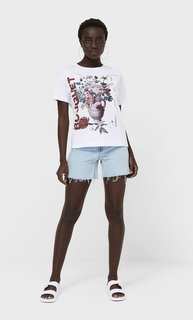 Stradivarius Футболка С Принтом Белый Xl