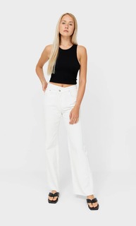 Stradivarius Бесшовный Топ Без Рукавов Черный S