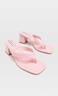 Stradivarius Цветные Босоножки На Каблуке Розовый 41
