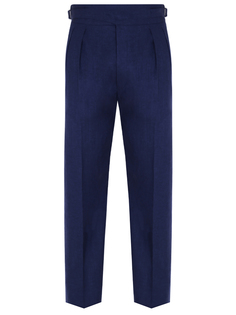 Брюки изо льна и шелка Ralph Lauren