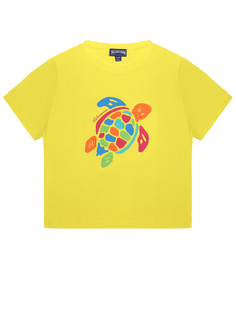 Футболка хлопковая с принтом Vilebrequin