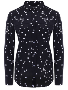 Блуза шелковая с принтом Equipment