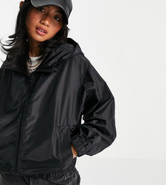 Черный бомбер-дождевик ASOS DESIGN Petite-Черный цвет