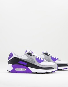 Кроссовки виноградного цвета Nike Air Max 90 Recraft-Multi