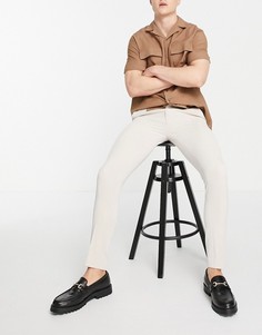 Светло-бежевые оксфордские брюки ASOS DESIGN-Светло-бежевый цвет