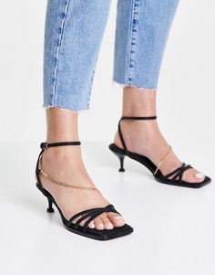 Черные сандалии с цепочками Topshop Nimble-Черный цвет