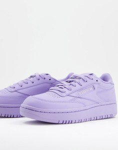 Фиолетовые кроссовки Reebok x Cardi B Club C Double-Фиолетовый цвет
