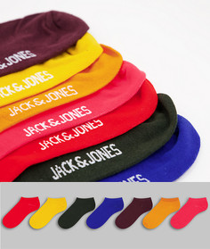 Набор из 7 пар спортивных носков разных цветов Jack & Jones-Multi