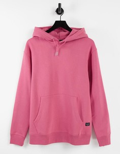 Розовый худи в стиле oversized Jack & Jones Essentials-Розовый цвет