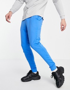 Голубые легкие зауженные джоггеры из органического хлопка ASOS DESIGN-Голубой