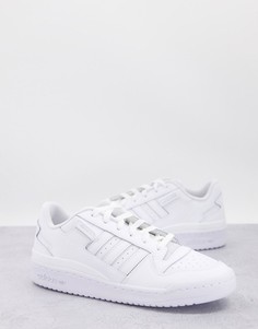 Полностью белые низкие кроссовки adidas Originals Forum-Белый