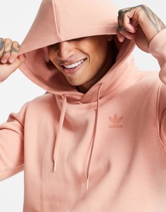 Худи пудрового цвета с трилистником adidas Originals Marshmallow-Розовый цвет