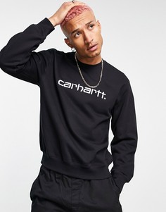Черный свитшот с белой отделкой Carhartt WIP Carhartt-Черный цвет