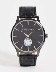 Мужские часы черного цвета Bellfield-Серебристый