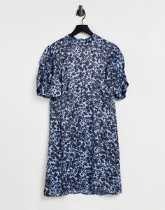 Платье мини с высоким воротничком и принтом Vero Moda-Multi